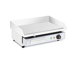 Royal Catering RC-EG002 Electric Grill Plate 550 x 350 mm Smooth 3,000 W Griddle Plate Electric Griddle Plate