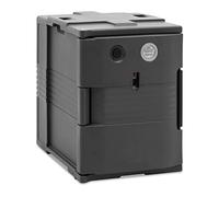 Royal Catering RC-TBE1 Thermobox Heated 90 L for GN 1/1 Container Front Loader with Temperature Display Heated Insulated Box Thermal Transport Container Heated