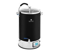Royal Catering RCBM-60IN Mash tun with insulation 60 l 3000 W 10-100 °C Stainless steel Tempered glass Brew kettle Home brew kettle
