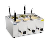 Royal Catering - RCNK-4-GN - Electric Pasta Cooker - 4 Baskets - one 1/3-GN-container - 3x1000 Watt - Stainless Steel