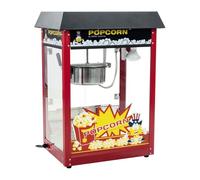 Royal Catering - RCPS-16E - Popcorn Machine - 1500W - 8 oz - 16L/h | Black Roofing Pot with Non-Stick Coating Top Diameter 18 cm