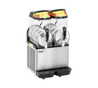 Royal Catering RCSL 2/12A Slush Machine - 2 x 14 L - LED lighting - digital control panel - Royal Catering Slushy maker Slurpee machine Slush puppy maker Slushy maker machine