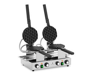Royal Catering RCWM-2800-B Bubble Waffle Iron 2 x 1400 W 50-250 °C Timer: 0-5 min Waffle Iron Waffle Maker Waffle Maker