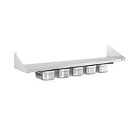 Royal Catering Spice Shelf - 5 x 1/4 GN - 120cm RCWR-5 GN1/4