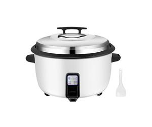Royal Catering Rice cooker 27L 3600W Large capacity 60-cup uncooked rice, One-touch cooking, Auto keep warm, Thick anti-scalding handle, Removable non-stick pot, Measuring cup rice paddle, Multicooker