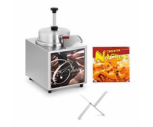 Royal Catering Sauce Dispenser with Heating Function Condiment Dispenser Pump Dispenser Chocolate Nacho Cheese 4.5L RCKW-1.0 (Stainless Steel, 500W, 35-99 °C)