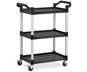 Royal Catering Service Cart - 3 shelves - 63 x 40 cm - 90 kg - black RC-PSTB3800