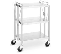 Royal Catering Service Cart - 3 shelves - 90 kg - 40 x 58 cm - folding RC-FST635G