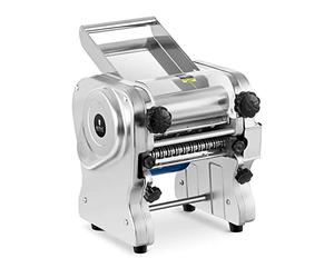 Royal Catering Stainless Steel Pasta Machine, Electric Noodle Maker, 18cm Wide, 1-14mm Thick, 550W, 3/9mm Noodle Width, Silver