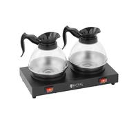 Royal Catering Tea & Coffee Hot Plate - 160 W - 2 warming plates - 2 coffee pots - Royal Catering
