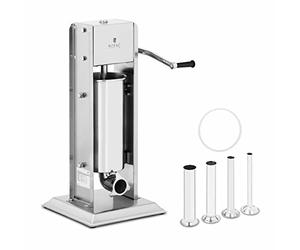 Royal Catering Vertical Sausage Maker Sausage Stuffer Sausage Machine Sausage Filler 5L RCWV-5L (Stainless Steel, Cylinder Height 20cm, Filling Tubes Diameters 16/22/32/38mm)