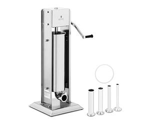 Royal Catering Vertical Sausage Maker Sausage Stuffer Sausage Machine Sausage Filler 7L RCWV-7L (Stainless Steel, Cylinder Height 44cm, Filling Tubes Diameters 16/22/32/38mm)