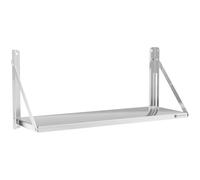 Royal Catering Wall shelf - foldable - bar design - 100 x 30 cm - 40 kg - stainless steel RC-BFWH10030