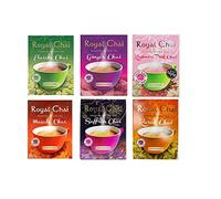 Royal Chai 6 Variety Pack Premium Instant Sweetened Tea - 10 Single Serving Sachets in Each Pack