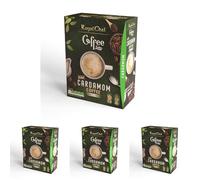 Royal Chai | Coffee Latte | Cardamom Coffee Unsweetened |10 Single Serving Sachets | Just add hot water (Pack of 4)