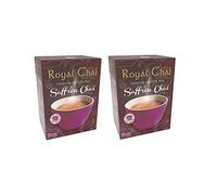 Royal Chai Instant Saffron Tea - Pack of 2 (180g Each) - Premium, Unsweetened, No Preservatives, 100% Natural