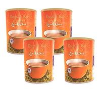 Royal Chai Karak Chai Unsweetened Tub 400g (Pack of 4) - Premium Instant Tea - Karak Tea - Natural - Instant Karak Indian Tea
