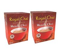 Royal Chai Premium Instant Masala Tea - Sweetened, Natural, 220g (Pack of 2)
