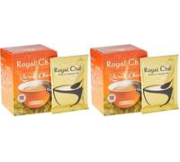 Royal Chai Premium Instant Tea, Karak Chai (sweetned) 10 Count (Pack of 2)