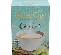 Royal Chai Sweetened Chai Latte - Premium Instant Spiced Tea | Pre-Mixed with Milk & Sugar | Authentic Indian Flavor | 10 Sachets