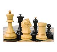 Royal Chess Mall - 1950s' Fischer Dubrovnik Chess Pieces Only Set - Ebony & Boxwood - 3.8" King