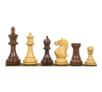 Royal Chess Mall - Gambit Staunton 3.75" Chess Set - Weighted Golden Rosewood