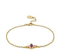Royal Clogau 9ct Solid Gold Delphinium Bracelet with Amethyst STERLING SILVER AND 9CT ROSE GOLD