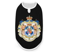 Royal Coat of Arms of Greece Funny Dog Shirt Lightweight Printed Sleeveless Pet Vest Cats T-Shirts M