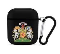 Royal Coat of Arms of The Kingdom of Scotland Cute Earbuds Case Compatible with Airpods 1/2 Wireless Headphones Cover with Carabiner