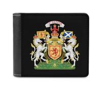 Royal Coat of Arms of The Kingdom of Scotland Novelty Wallet Slim Front Pocket Bifold Wallet with ID Credit Card Holder for Women Men