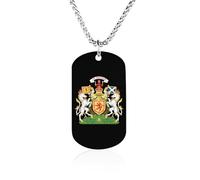 Royal Coat of Arms of The Kingdom of Scotland Trendy Photo Necklace Unisex Memorial Necklaces Personalized Picture Pendant Chains