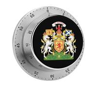 Royal Coat of Arms of The Kingdom of Scotland Vintage Kitchen Timers No Batteries Loud Alarm Digital Timer for Baking Cooking