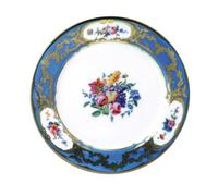 Royal Collection Manchester Enamel Painted Plate
