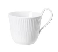 ロイヤル コペンハーゲン Royal Copenhagen 1062484 White Fluted Mega Mug with Porcelain Handle 25 cl