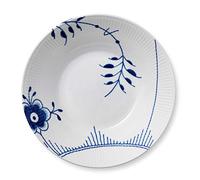 Royal Copenhagen Blue Fluted Mega Blue Ribbed Porcelain Soup Plate, Round, 24 cm 1016910