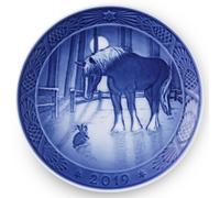 Royal Copenhagen Christmas Plate 2019 Meeting in the Paddock 1027165