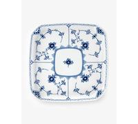 Royal Copenhagen Royal Copenhagen Blue Fluted Half Lace Porcelain Square Plate 21cm