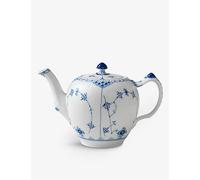 Royal Copenhagen Royal Copenhagen Blue Fluted Half Lace Porcelain Teapot 1L