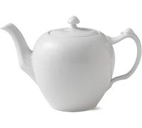 Royal Copenhagen White Fluted Teapot, Porcelain, White, 1 Litre