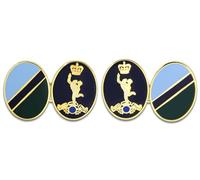Royal Corps of Signals Gilt Enamel Regimental Cufflinks