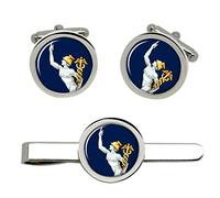Royal Corps of Signals Mercury Symbol, British Army Cufflinks and Tie Clip Set