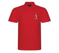 Royal Corps of Signals Royal Signals Insignia Mens Embroidered Polo Shirt British Army Military Embroidery (UK, Alpha, XXL, Regular, Regular, Red)