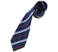 Royal Corps of Transport Regimental Stripe Neck Tie for Men Navy Blue with Red and White