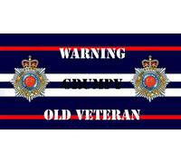 Royal Corps of Transport Warning Grumpy Old Veteran Rubber BAR MAT Runner Army Military Veteran