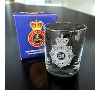 Royal Corps of Transport Whisky Glass with Engraved RCT Cap Badge