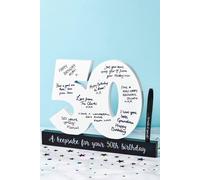 Royal County Products Ltd Happy 50th Birthday Wooden Freestanding Signature Number Keepsake