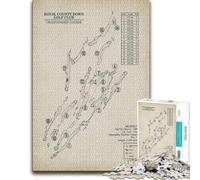 Royal County Down Golf Club Vintage Course Ma Jigsaw Puzzle, 300 Pieces | A hands-on home pastime - a clear section-by-section approach on quiet evenings.