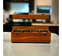 Royal Craft Expertise 4 Slot Watch Box For Men, Wooden watch boxes, Watch case box for men, Watch storage Box, Organiser Box Display Case,Christmas, Valentine;s Day, Father's Day Gift (Rosy brown)