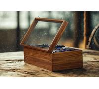 Royal Craft Expertise Personalized Watch Box with Drawer, Indian Rosewood Watch Box for Men, Handmade Watch Case, Custom Mens Drawer Watch Box with Velvet Lining, Made for Special Days.