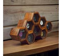 Royal Craft Expertise Superior Rosewood Honeycomb Watch Box Display Case Holder Collector Organizer For Men,Vintage Watch Storage Box To Store And Keep Your Watches Safe And Sophisticated (eight room)